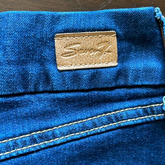 Women’s size 12 seven7 tummyless high-rise skinny blue jeans - Picture 14 of 16